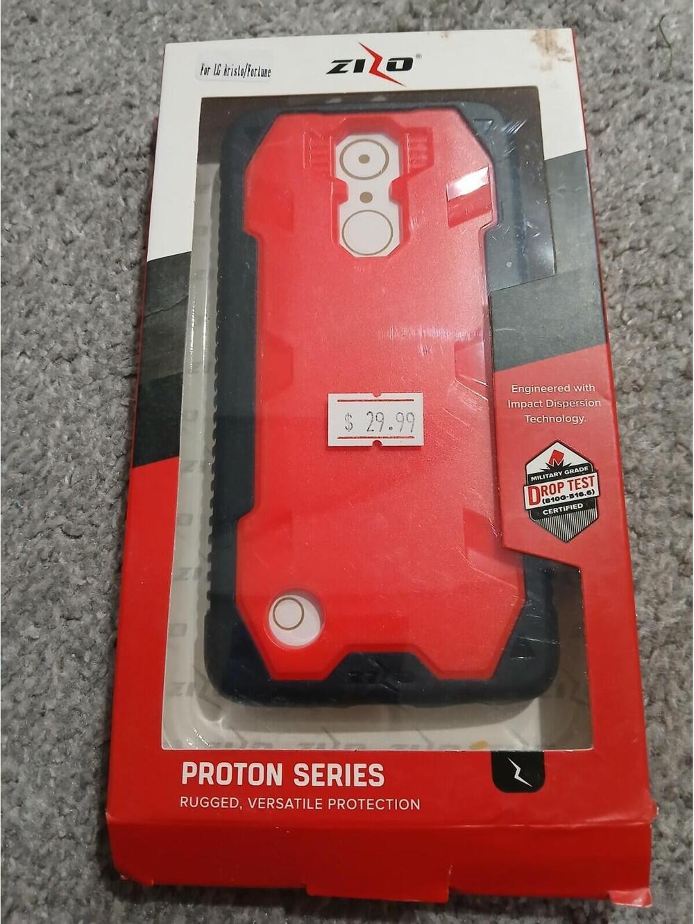 Phone Case For LG Astro/ Fortune Zizo Red With Rubber